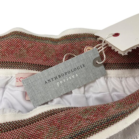 Cecilia Prado White Maxi Skirt Embroidery Swiss Dot Anthropologie Petite L PL - Picture 6 of 9